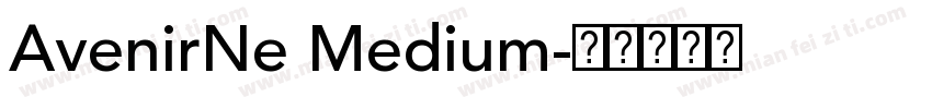 AvenirNe Medium字体转换